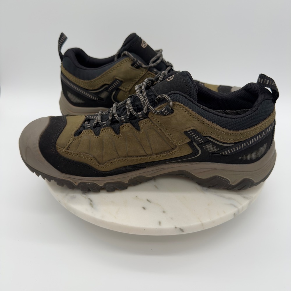 KEEN Circadia Waterproof Hiking Shoes Mens 13 Brown Black Leather Trail Outdoor - Picture 11 of 12